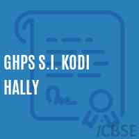Ghps S.I. Kodi Hally Middle School Logo