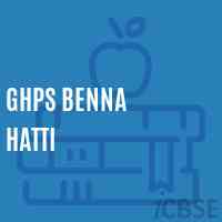Ghps Benna Hatti Middle School Logo