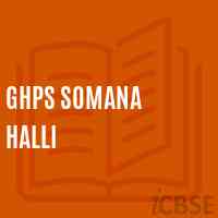 Ghps Somana Halli Middle School Logo