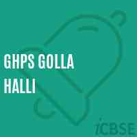 Ghps Golla Halli Middle School Logo