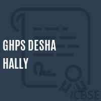 Ghps Desha Hally Middle School Logo