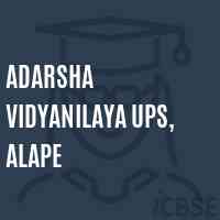 Adarsha Vidyanilaya Ups, Alape Middle School Logo