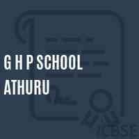 G H P School Athuru Logo