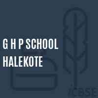 G H P School Halekote Logo