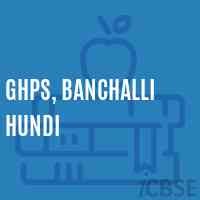 Ghps, Banchalli Hundi Middle School Logo