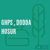 Ghps , Dodda Hosur Middle School Logo