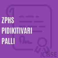 Zphs Pidikitivari Palli Secondary School Logo