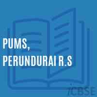 Pums, Perundurai R.S Middle School Logo