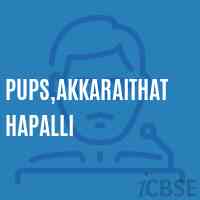 Pups,Akkaraithathapalli Primary School Logo