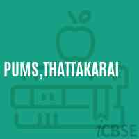 Pums,Thattakarai Middle School Logo