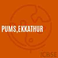 Pums,Ekkathur Middle School Logo