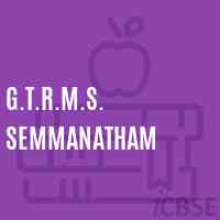 G.T.R.M.S. Semmanatham Middle School Logo