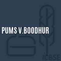 Pums V.Boodhur Middle School Logo