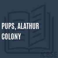 Pups, Alathur Colony Primary School Logo