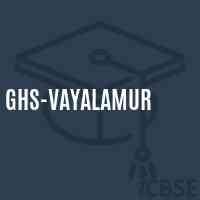 Ghs-Vayalamur Secondary School Logo