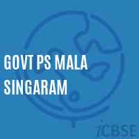 GOVT PS Mala singaram Primary School Logo
