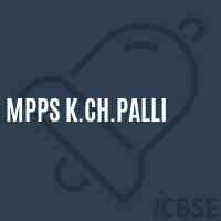 Mpps K.Ch.Palli Primary School Logo