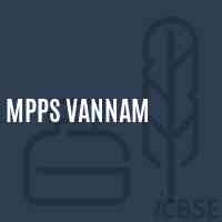 Mpps Vannam Primary School Logo