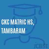 CKC Matric HS, Tambaram Secondary School Logo