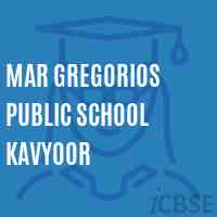Mar Gregorios Public School Kavyoor Logo