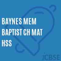 Baynes Mem Baptist Ch Mat Hss Senior Secondary School Logo