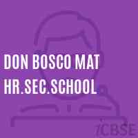 Don Bosco Mat Hr.Sec.School Logo