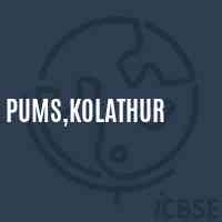 PUMS,Kolathur Middle School Logo