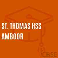 St. Thomas Hss Amboor High School Logo