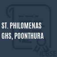 St. Philomenas Ghs, Poonthura Secondary School Logo