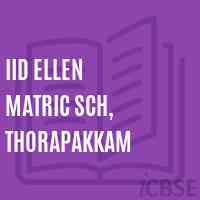 IID Ellen Matric Sch, Thorapakkam Secondary School Logo