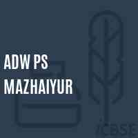 Adw Ps Mazhaiyur Primary School Logo