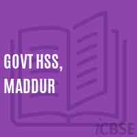 Govt Hss, Maddur High School Logo