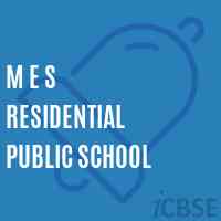 M E S Residential Public School Logo