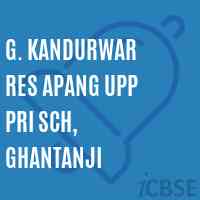 G. Kandurwar Res Apang Upp Pri Sch, Ghantanji Middle School Logo