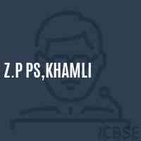 Z.P Ps,Khamli Primary School Logo