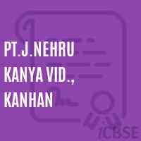 Pt.J.Nehru Kanya Vid., Kanhan Secondary School Logo