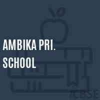 Ambika Pri. School Logo