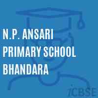 N.P. Ansari Primary School Bhandara Logo
