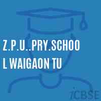 Z.P.U..Pry.School Waigaon Tu Logo