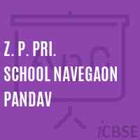 Z. P. Pri. School Navegaon Pandav Logo