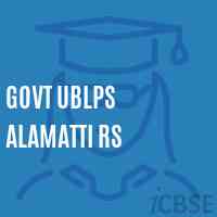 Govt Ublps Alamatti Rs Primary School Logo