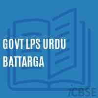 Govt Lps Urdu Battarga Primary School Logo
