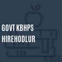 Govt Kbhps Hirehodlur Middle School Logo