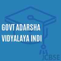 Govt Adarsha Vidyalaya Indi School Logo