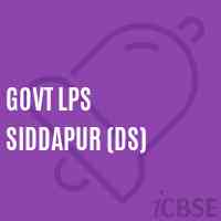 Govt Lps Siddapur (Ds) Primary School Logo