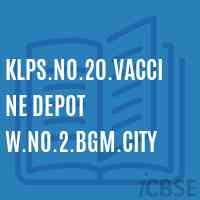 Klps.No.20.Vaccine Depot W.No.2.Bgm.City Primary School Logo