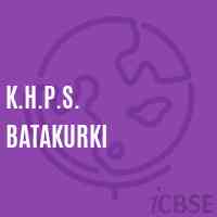 K.H.P.S. Batakurki Middle School Logo