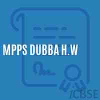 Mpps Dubba H.W Primary School Logo