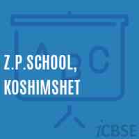 Z.P.School, Koshimshet Logo