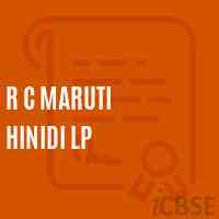 R C Maruti Hinidi Lp Primary School Logo